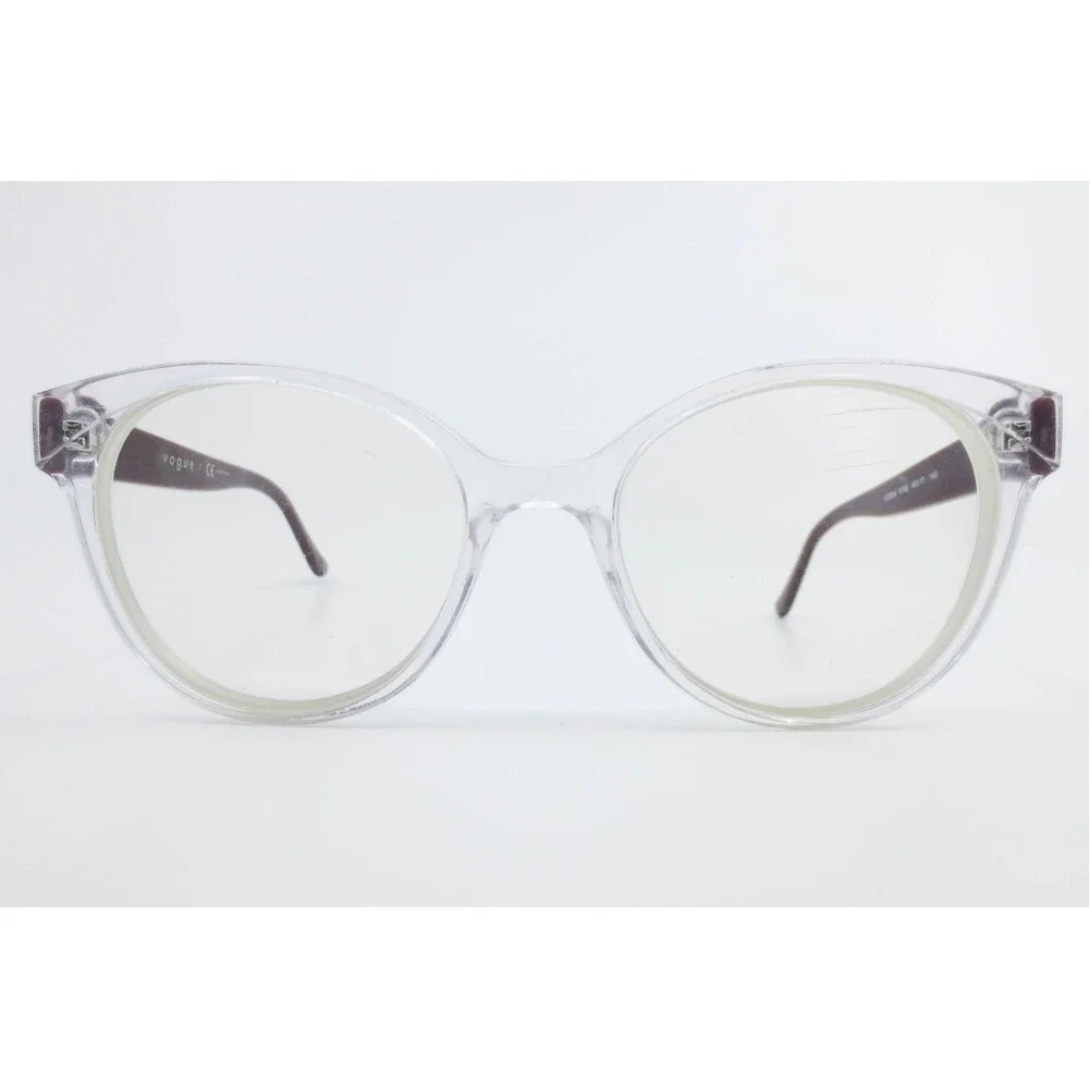 Vogue VO 5244 W745 Clear Burgundy Cat Eye Eyeglasses Frames 49-17-140 Womens